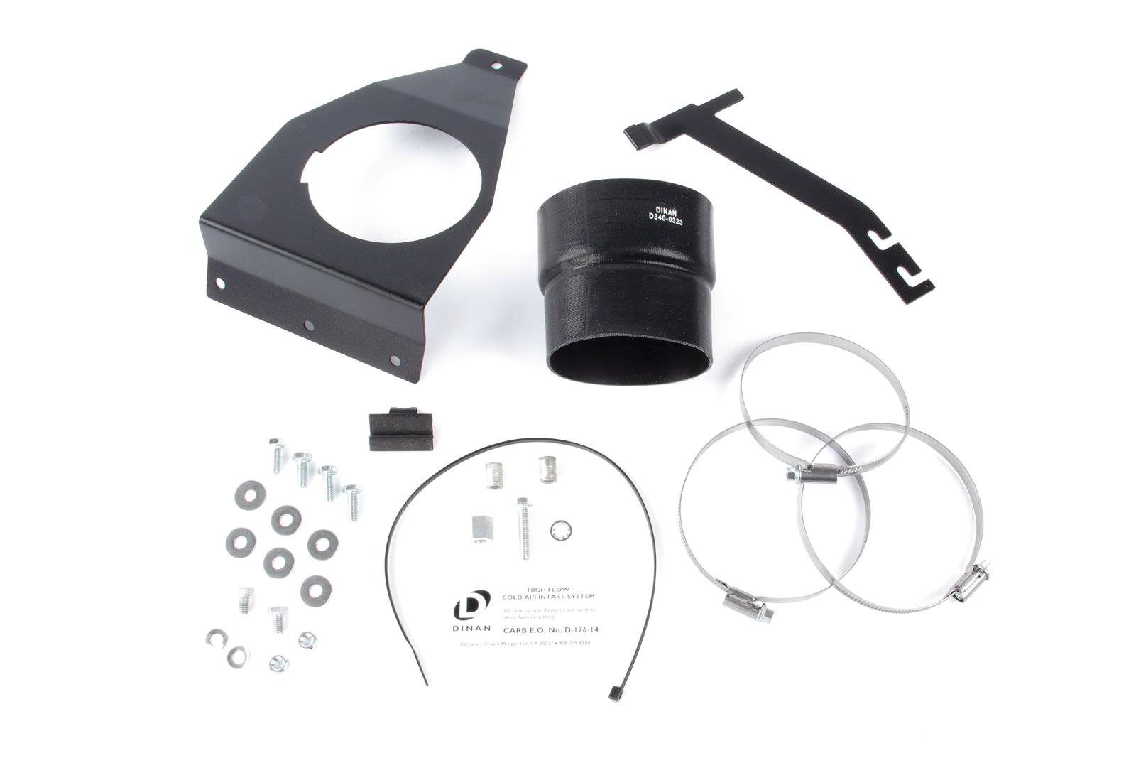 Dinan Carbon Fiber Air Intake Systems D760-0321B Kits, Systems, Oiled, Tube, Cotton Gauze Filter, Black, BMW, 2.5L, 2.8L, 3.2L, Kit thumbnail 6