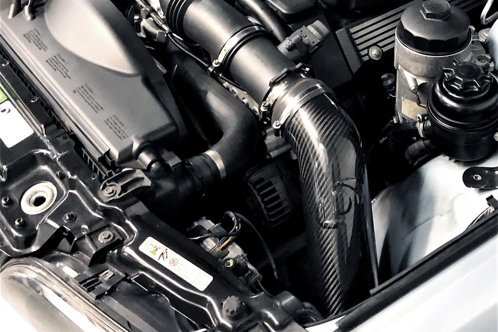 Dinan Carbon Fiber Air Intake Systems D760-0390D Kits, Systems, Oiled, Tube, Cotton Gauze Filter, Black, BMW, 5.0L, Kit thumbnail 3