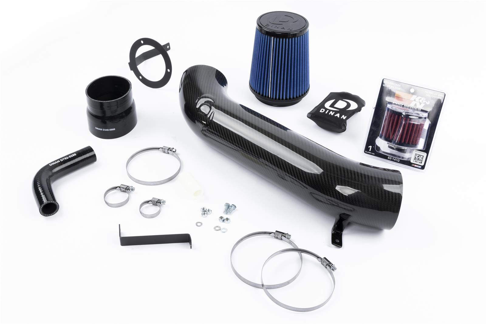 Dinan Carbon Fiber Air Intake Systems D760-0660A Intake, High Flow, Tube, Blue Filter, BMW, 4.4L, Kit