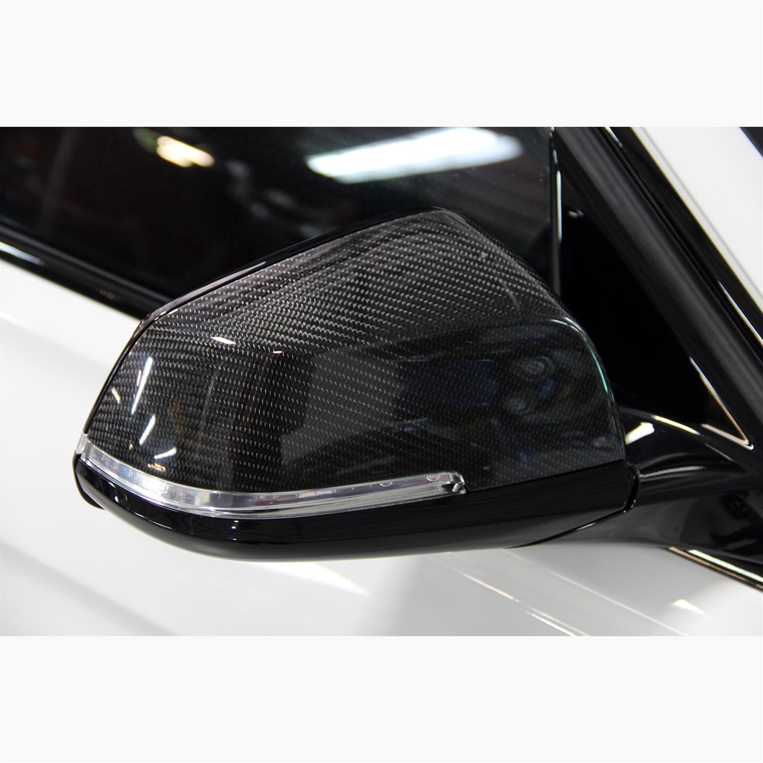 Dinan Mirror Caps D980-0022 Covers, Carbon Fiber, Snap-On, BMW, Pair