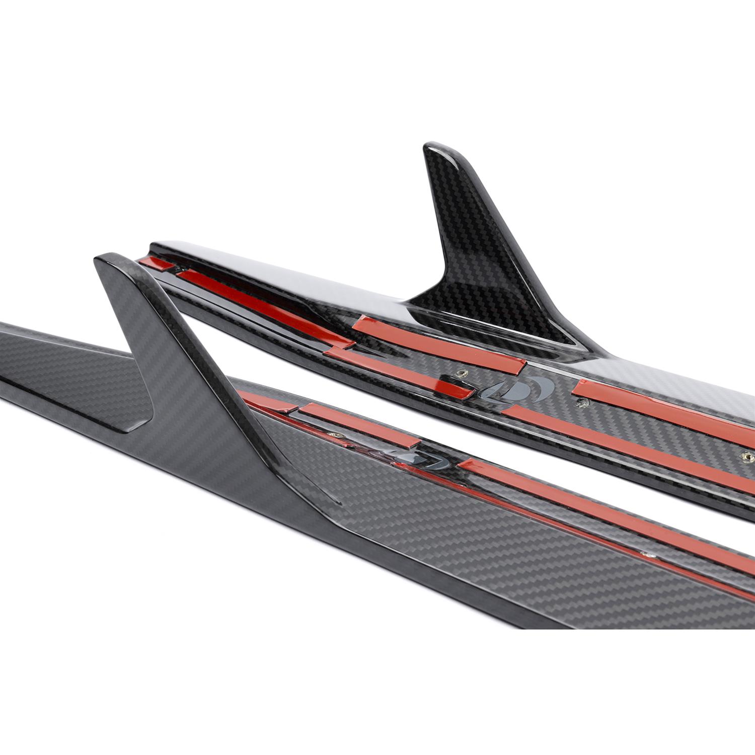 Dinan Side Skirts D980-0047 Rocker Molding, Left/Right, Carbon Fiber, Gloss, BMW, Pair thumbnail 4