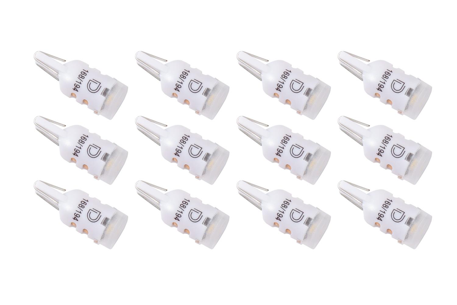 Diode Dynamics 194 LED Bulb HP5 LED Natural - White Set of 12