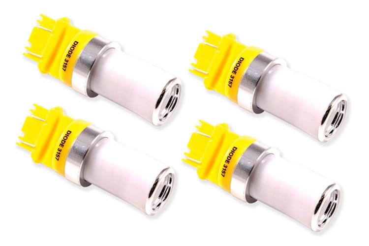 Diode Dynamics HP48 LED Bulbs DD0055Q Light Bulbs, HP48, 3157 Bulb Style, LED, Amber, Set of 4