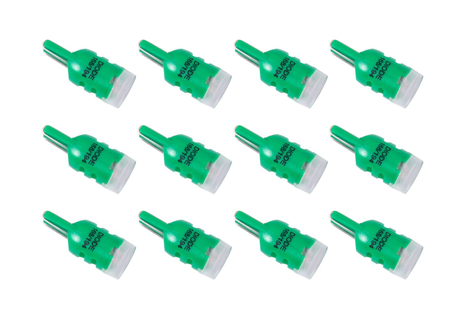 Diode Dynamics 194 LED Bulb HPHP3 LED - Green Set of 12