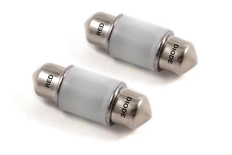 Diode Dynamics 31mm HP6 LED Bulb LED - Red (Pair)
