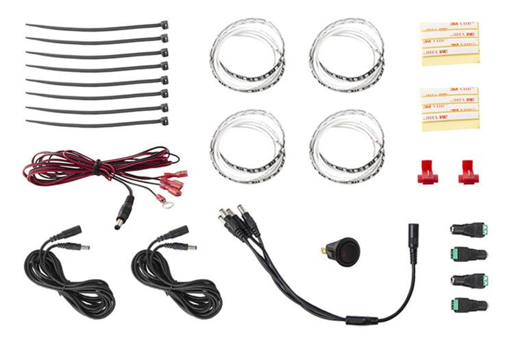 Diode Dynamics LED Accent Lights DD0446 Light, Blue Footwell Kit 4pc thumbnail 2