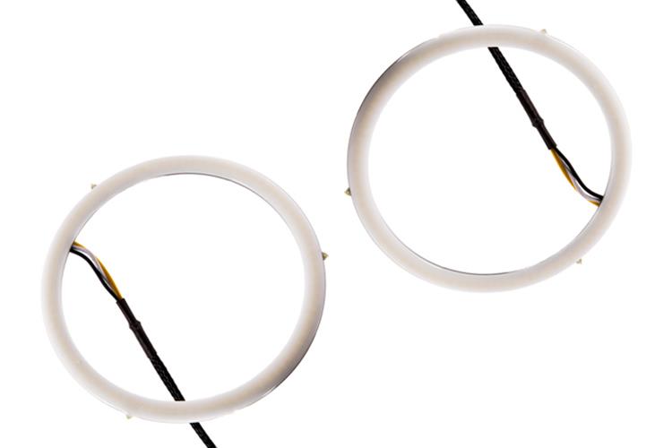 Diode Dynamics HD Halo Kits for 2009-2014 F-150 - DD2028 Kit, LED, Headlight, Amber, Universal, 110mm Diameter, Pair