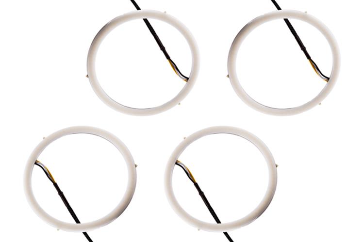 Diode Dynamics HD Halo Kits for 2008-2014 CHALLENGER - DD2161 Kit, LED, Headlight, Amber, Universal, 110mm Diameter, Set of 4