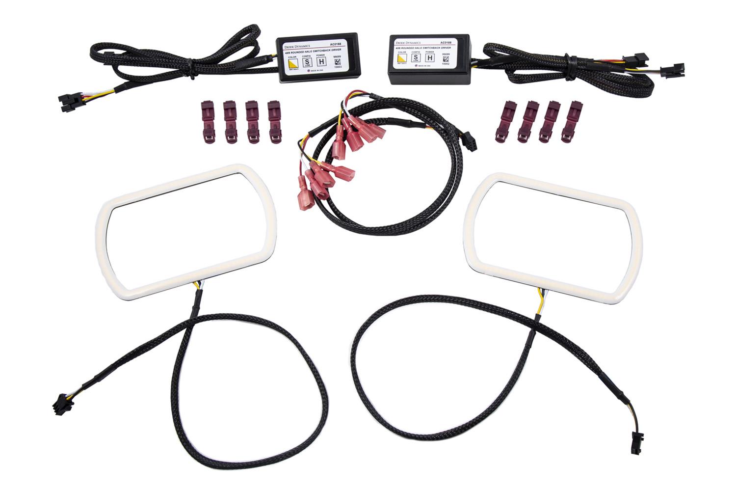 Diode Dynamics Switchback Rounded Rectangle Halos