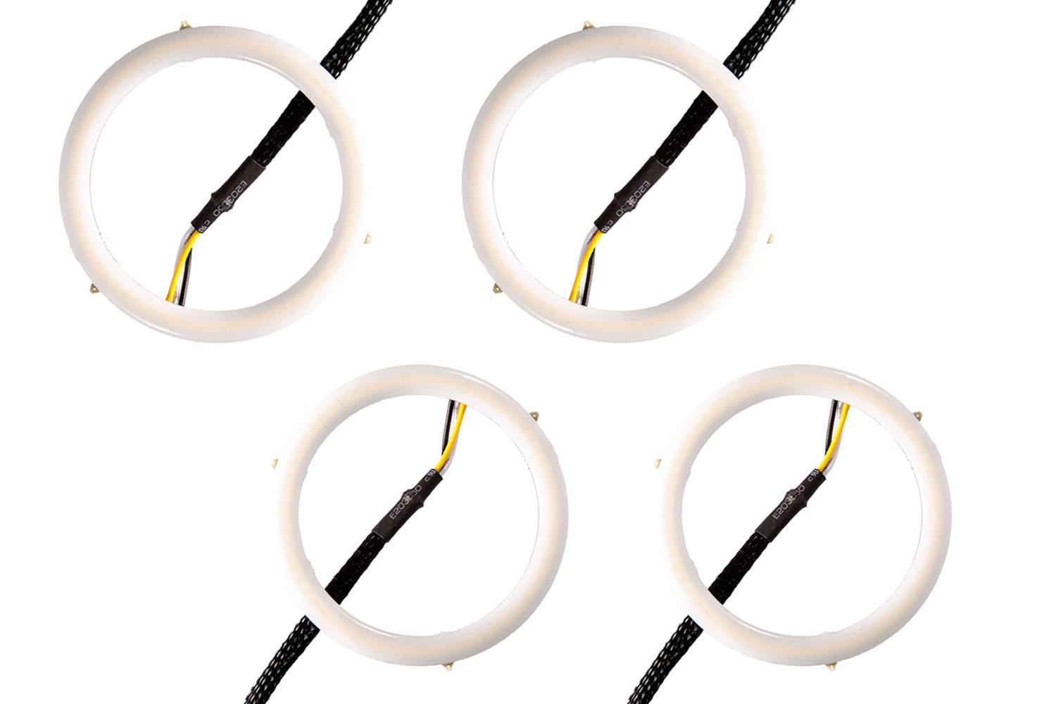 Diode Dynamics HD Halo Kits for 2003-2010 VIPER - DD2273 Kit, LED, Headlight, Amber, Universal, 70/80mm Diameter, 2 Sets