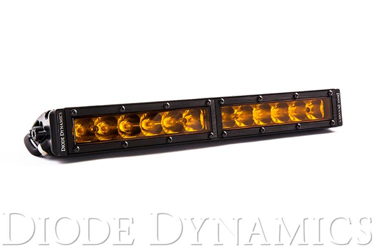 Diode Dynamics Stage Series 1,600 Lumens 12 Inch Light Bar DD5037S LED Single Row Straight Amber Driving Each