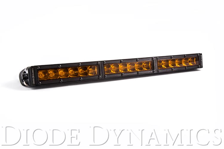 Diode Dynamics Stage Series 2,400 Lumens 18 Inch Light Bar DD5038 LED Single Row Straight Amber Driving Each