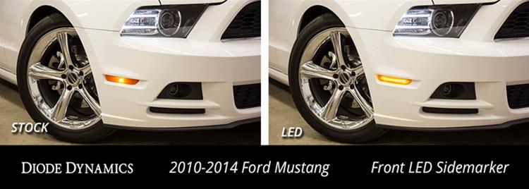 Diode Dynamics Mustang 2010 LED Sidemarkers - Amber/ - Red Set thumbnail 2