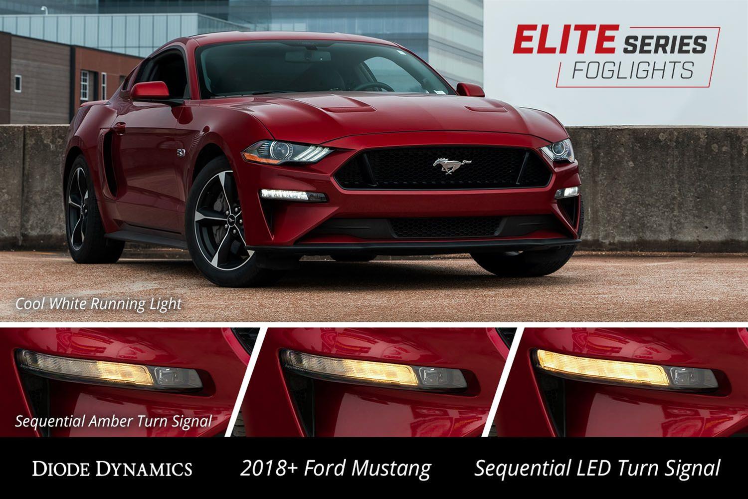 Diode Dynamics Elite Series Combination Fog Lamp for 18-21 Ford Mustang - Cool - White (Pair) thumbnail 4