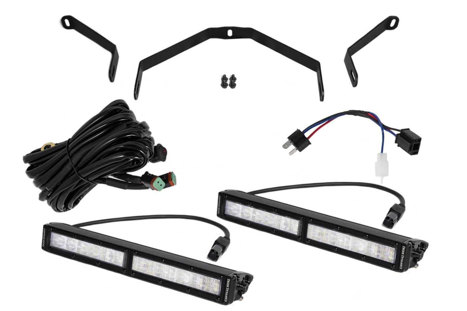 Diode Dynamics 14-21 Toyota Tundra SS12 Driving Light Kit - White Wide