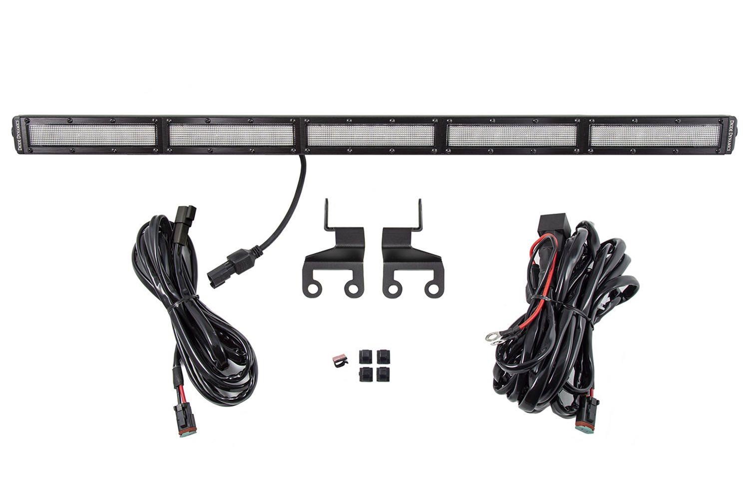 Diode Dynamics 18-21 Jeep JL Wrangler SS30 Rear Hardtop Bracket Kit - White Flood