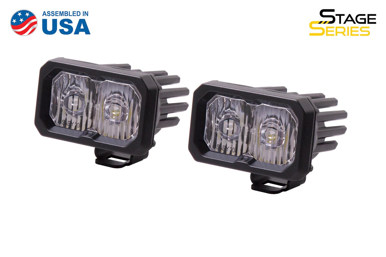 Diode Dynamics Stage Series 2 In LED Pod Sport - White Driving Standard ABL (Pair) thumbnail 2