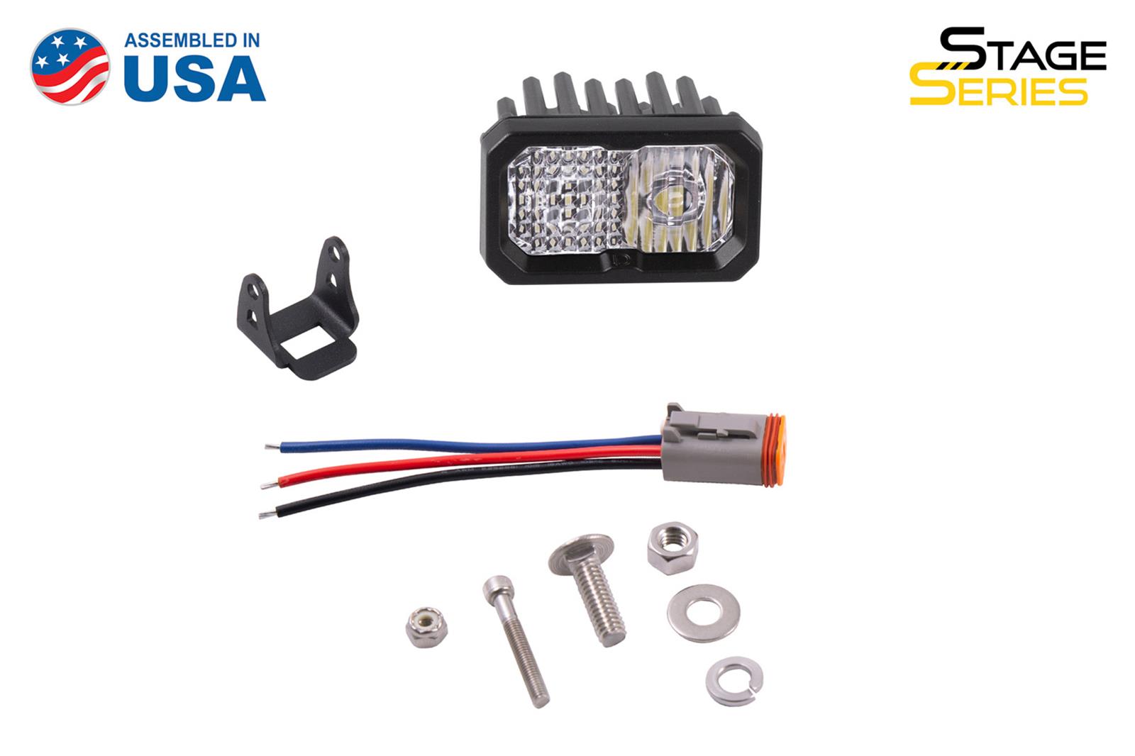 Diode Dynamics Stage Series 2 In LED Pod Sport - White Combo Standard ABL Each thumbnail 3