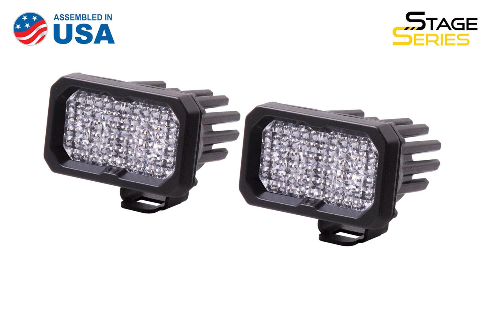 Diode Dynamics Stage Series 2 In LED Pod Sport - White Flood Standard ABL (Pair) thumbnail 2