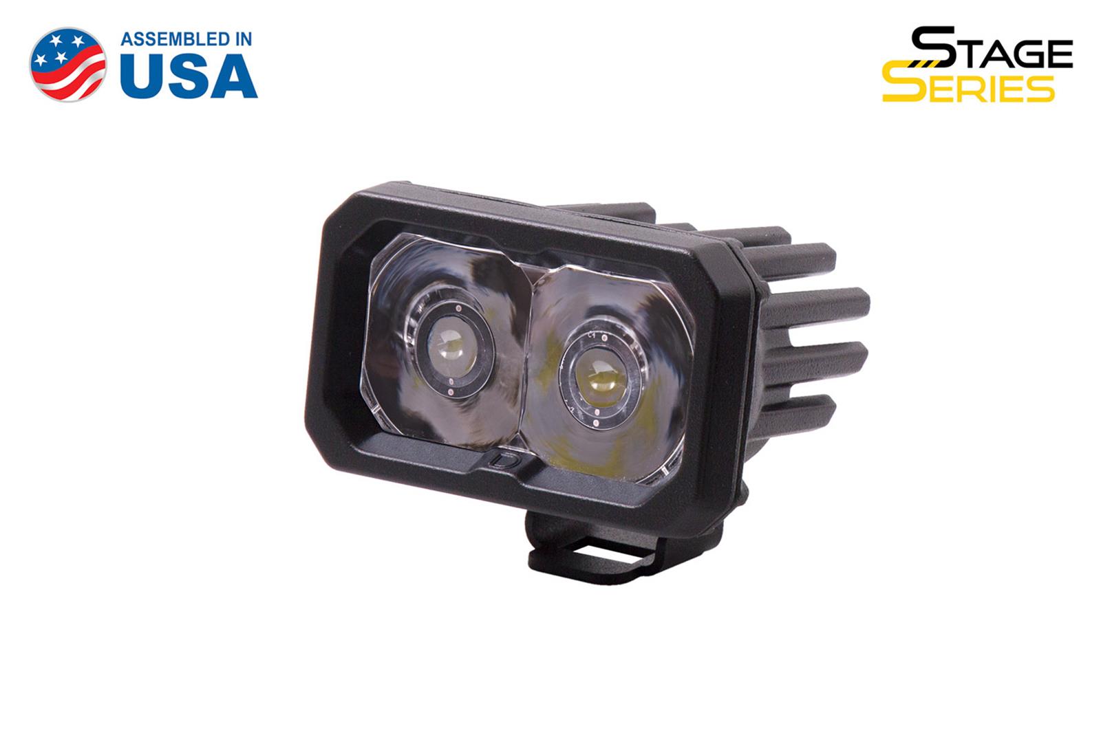 Diode Dynamics Stage Series 2 In LED Pod Sport - White Spot Standard ABL Each thumbnail 2