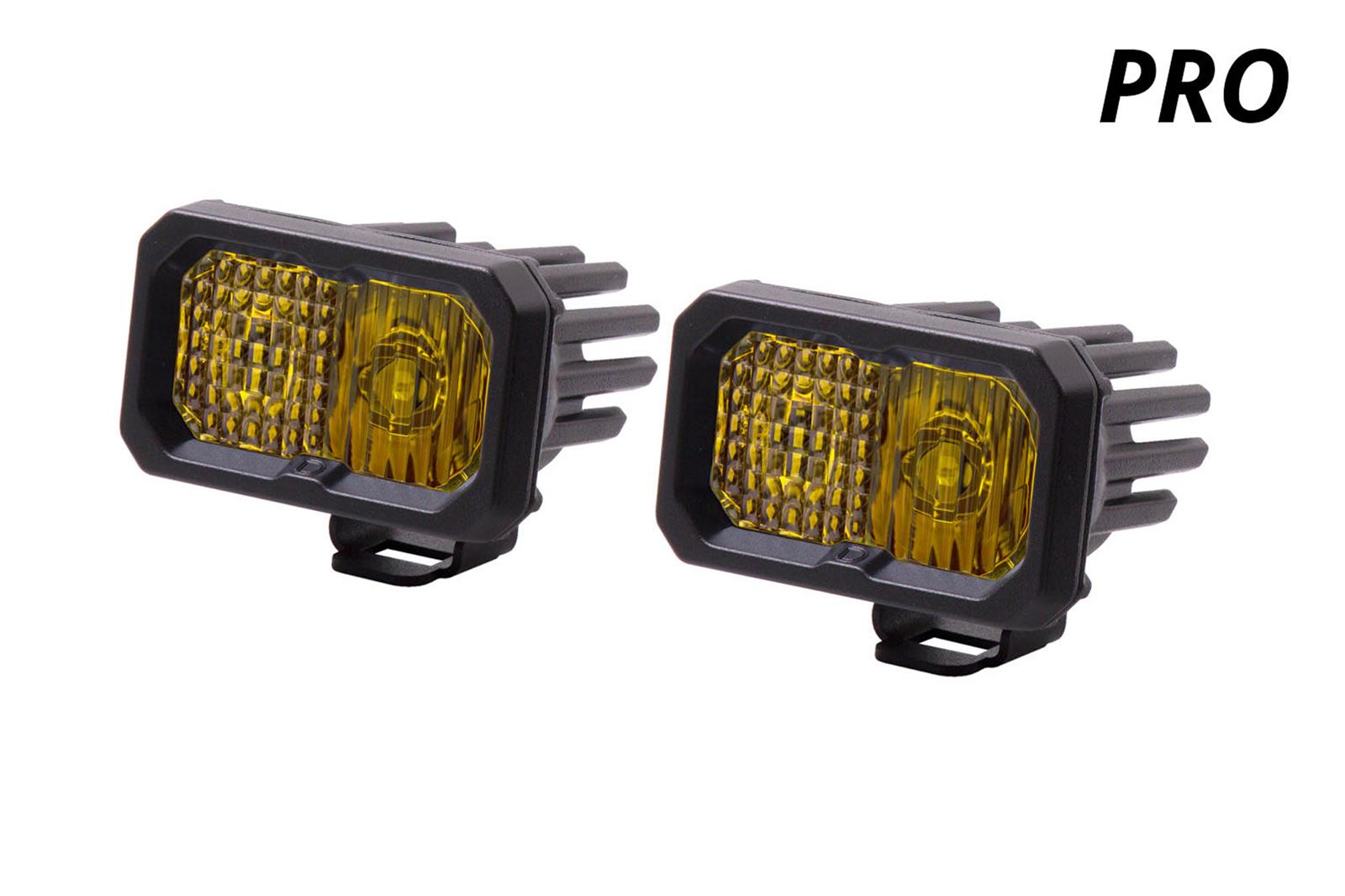 Diode Dynamics Stage Series 2 In LED Pod Pro - Yellow Combo Standard ABL (Pair) thumbnail 3