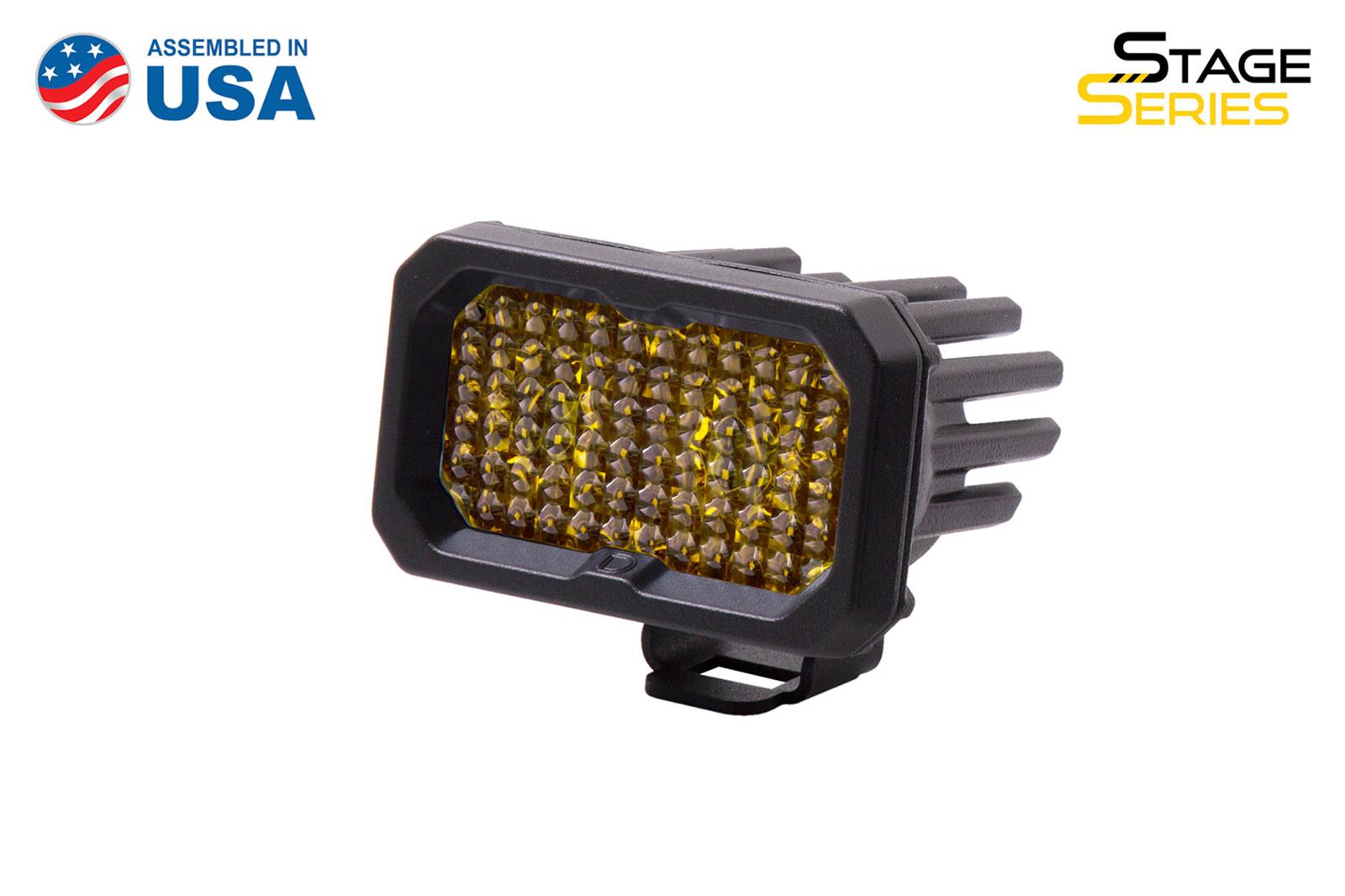 Diode Dynamics Stage Series 2 In LED Pod Pro - Yellow Flood Standard ABL Each thumbnail 2
