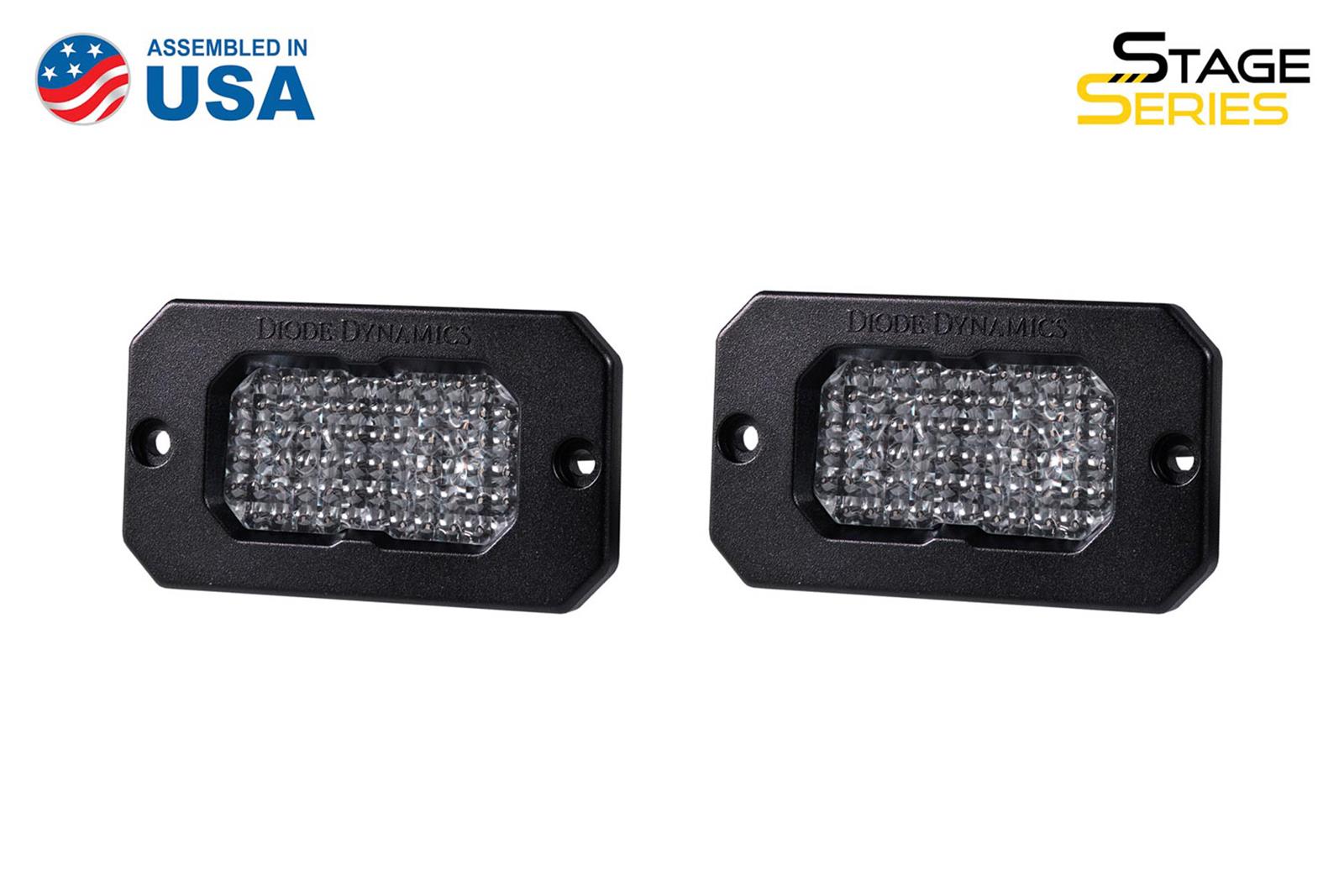Diode Dynamics Stage Series 2 In LED Pod Sport - White Flood Flush ABL (Pair) thumbnail 2