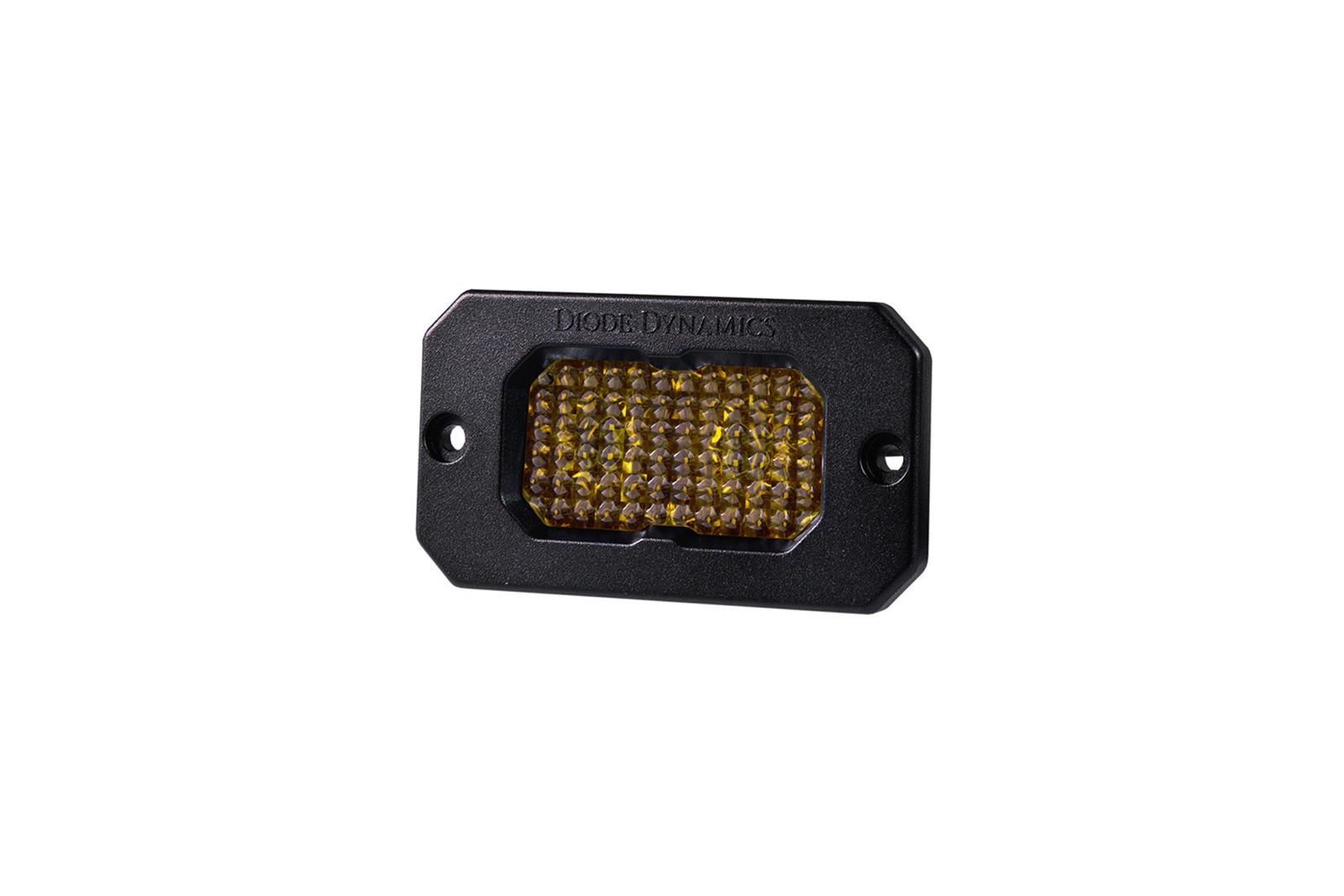 Diode Dynamics Stage Series 2 In LED Pod Sport - Yellow Flood Flush ABL Each thumbnail 2