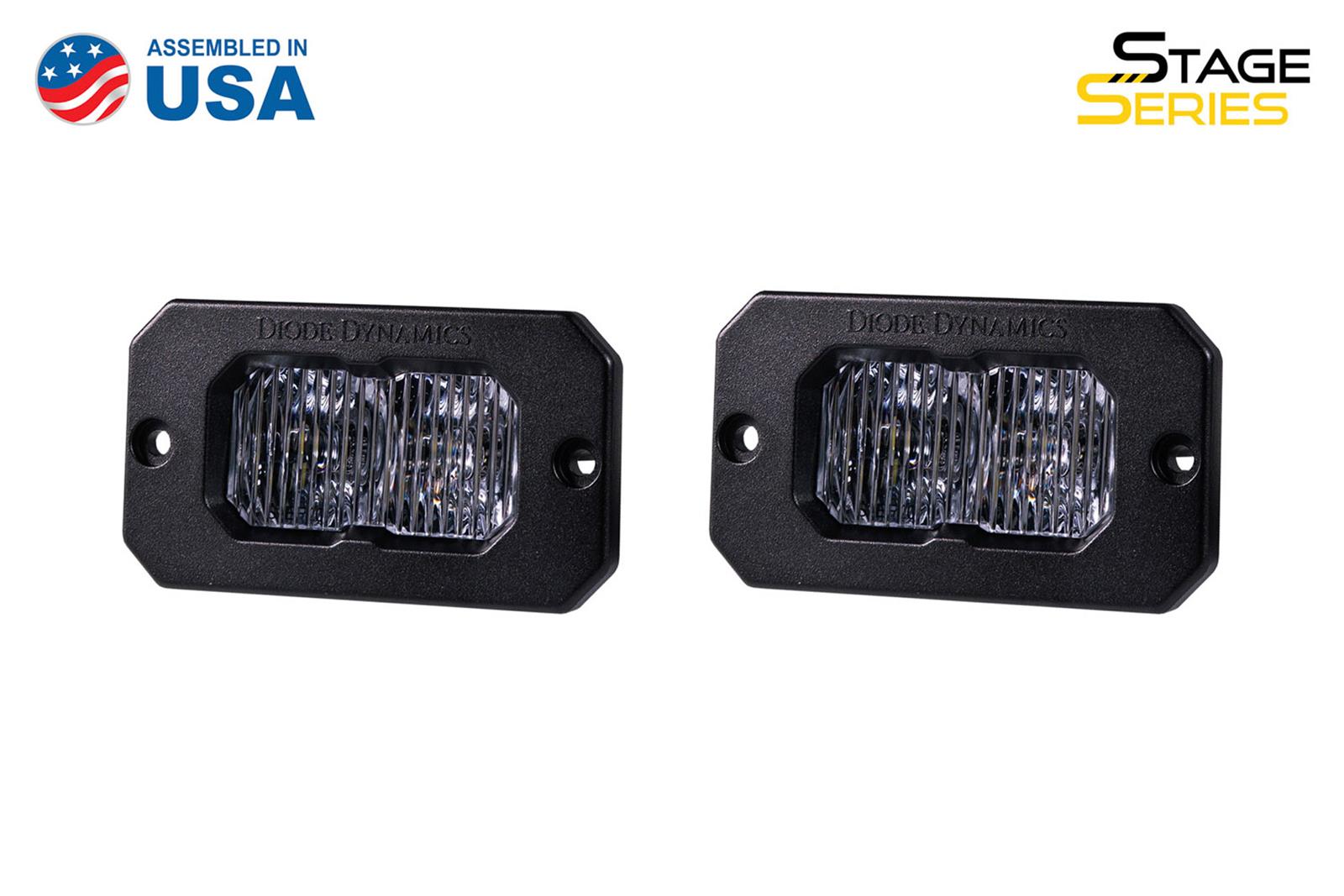 Diode Dynamics Stage Series 2 In LED Pod Pro - White Fog Flush ABL (Pair)