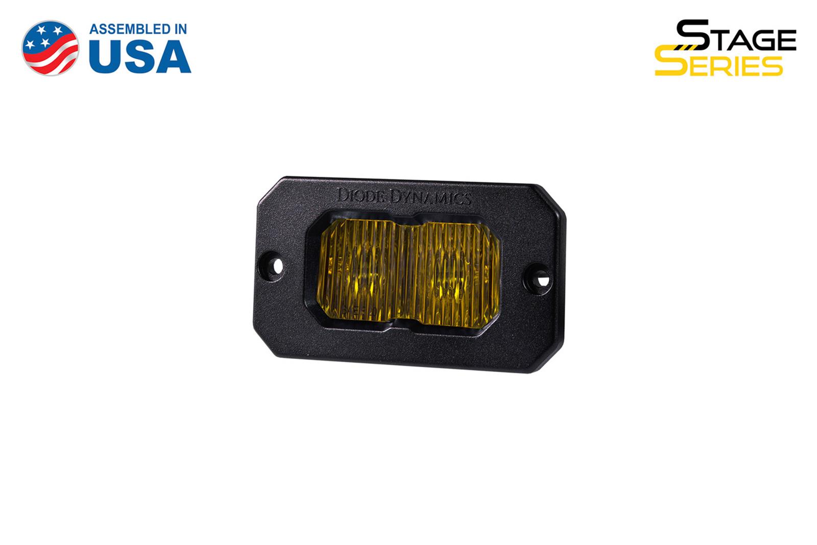 Diode Dynamics Stage Series 2 In LED Pod Pro - Yellow Fog Flush ABL Each thumbnail 2