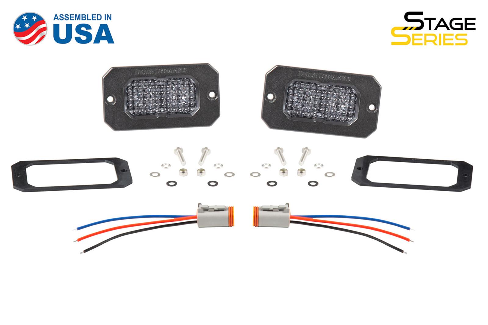 Diode Dynamics Stage Series 2 In LED Pod Pro - White Flood Flush ABL (Pair) thumbnail 3