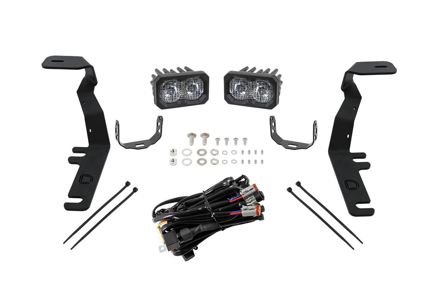 Diode Dynamics - Light Bars, Pods and Fog Lights for 2015-2020 F-150 DD6571 LED Light, Stage Series 2in LED Ditch Kit Ford F-150/Raptor Sport White Combo