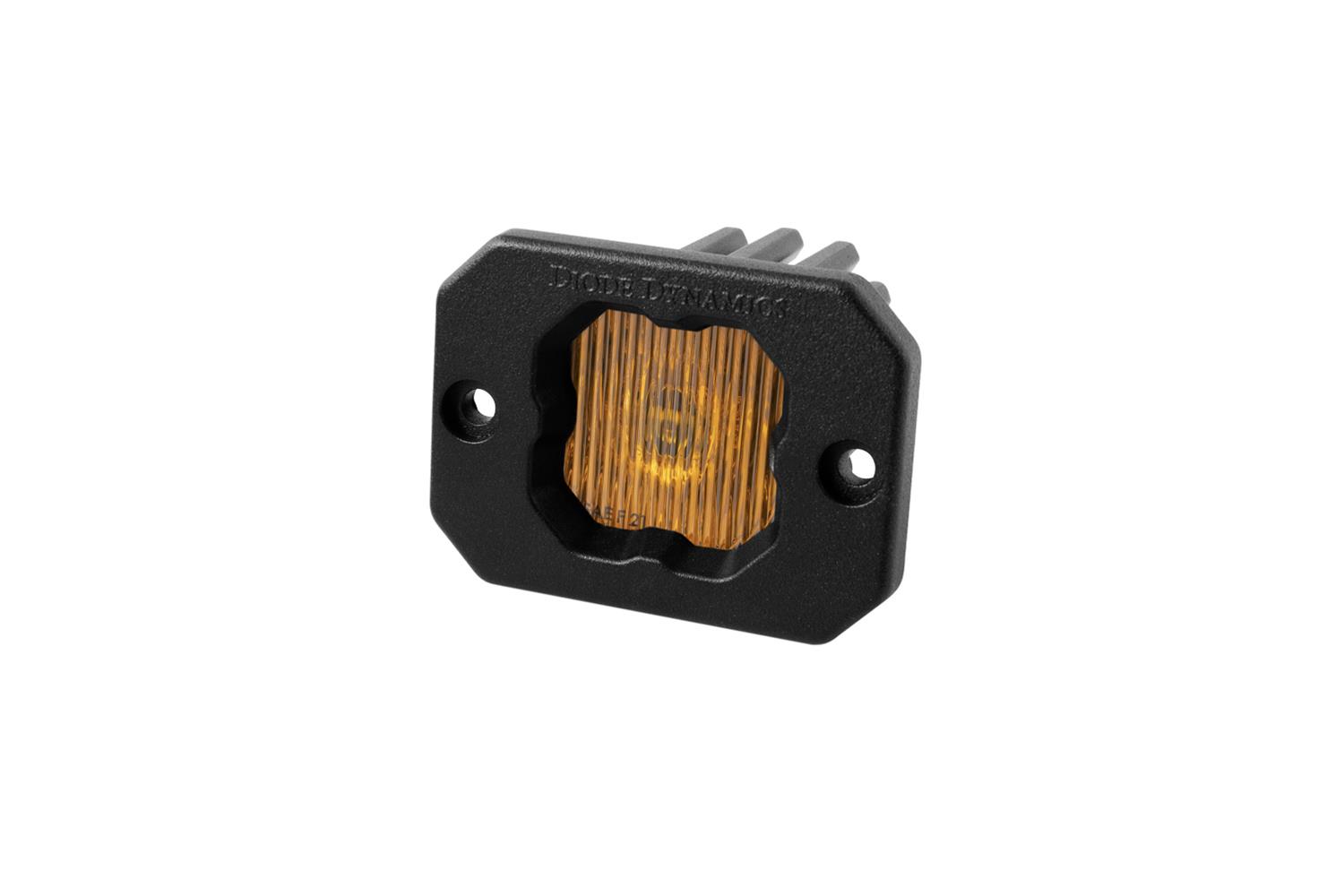 Diode Dynamics Stage Series C1 LED Pod - Yellow SAE Fog Flush ABL Each thumbnail 2