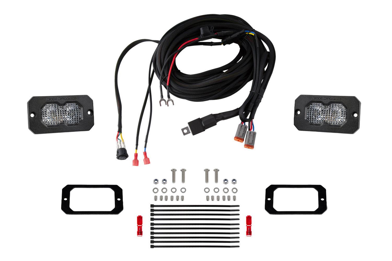 Diode Dynamics Stage Series Flush Mount Reverse Light Kit C2 Sport