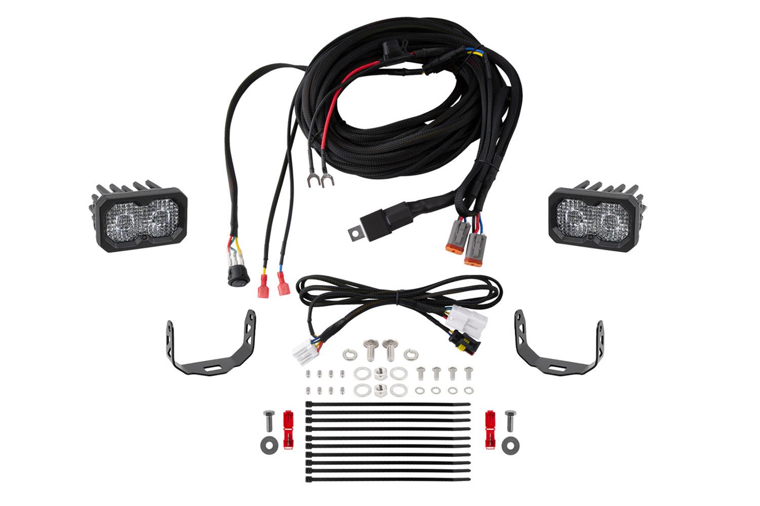 Diode Dynamics - Light Bars, Pods and Fog Lights for 2010-2024 4RUNNER DD7166 Kit, Stage Series Reverse Kit 2010-2021 Toyota 4Runner C2 Sport