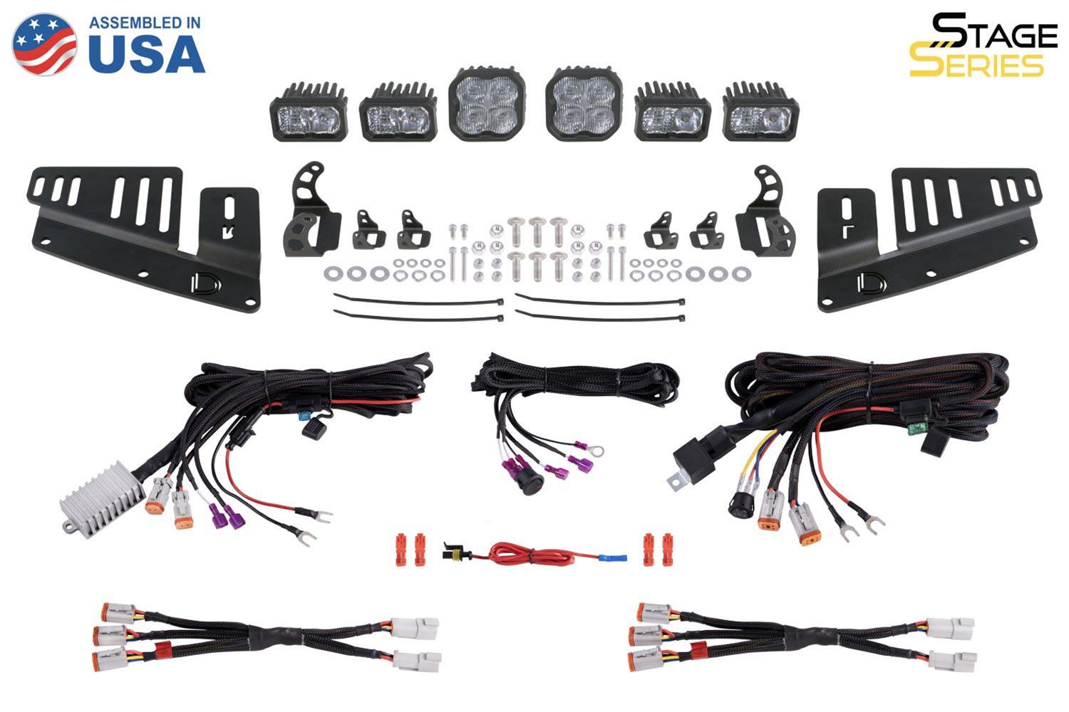 Diode Dynamics 21-Up Ford Bronco Stage Series Fog Pocket Kit - White Max thumbnail 2