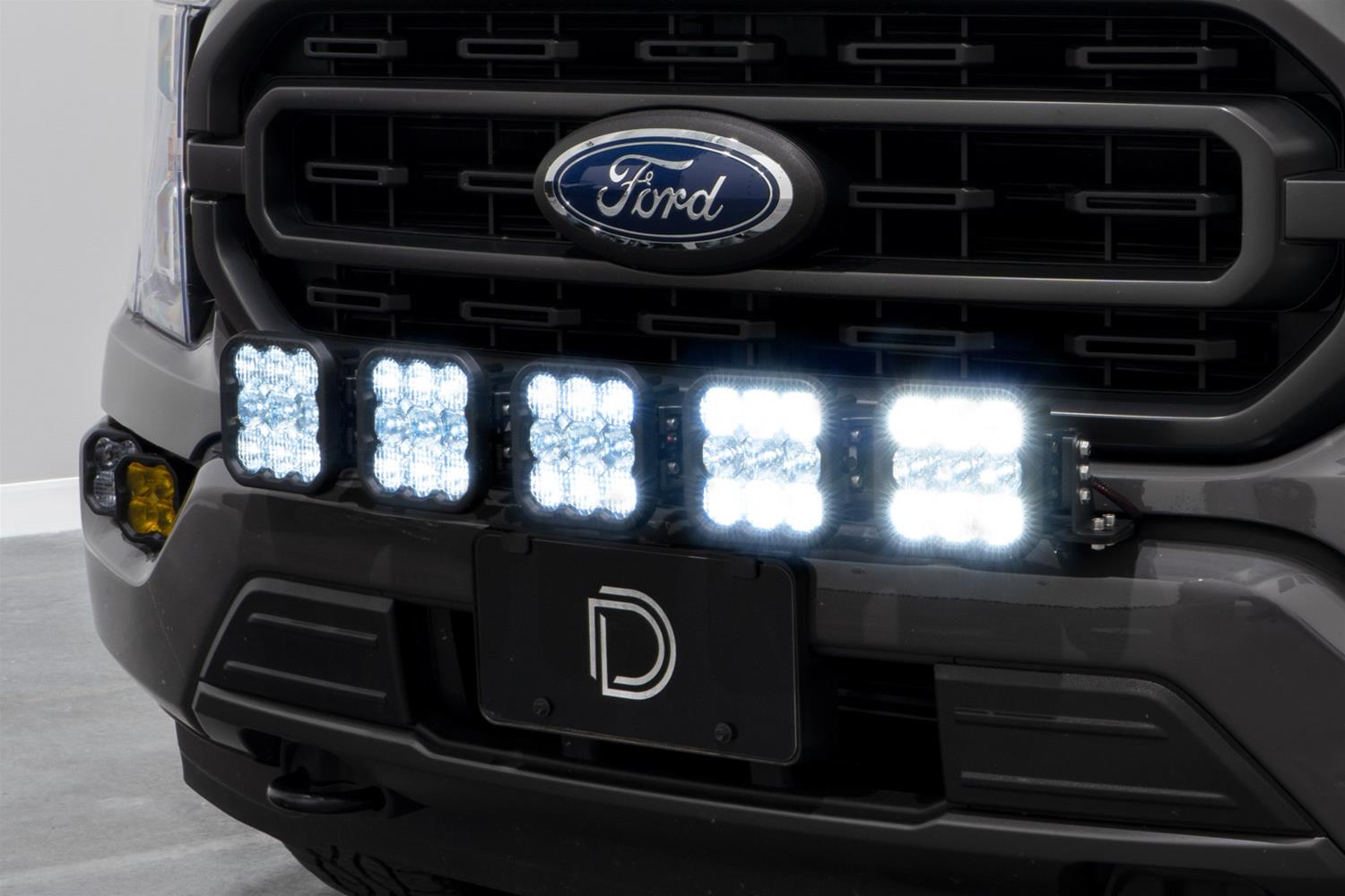 Diode Dynamics 21-22 Ford F-150 SS5 Grille CrossLink Lightbar Kit - Sport - White Combo thumbnail 2