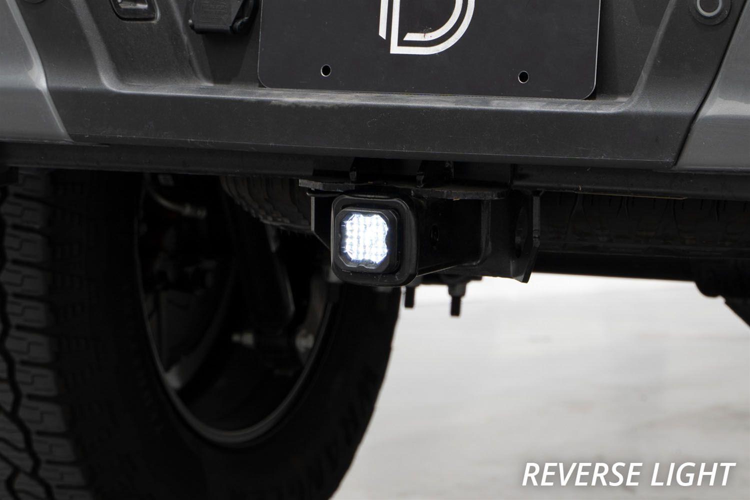 Diode Dynamics - Light Bars, Pods and Fog Lights for 2005-2015 TACOMA DD7647 HitchMount LED Pod Reverse Kit Toyota Tacoma C1R thumbnail 3