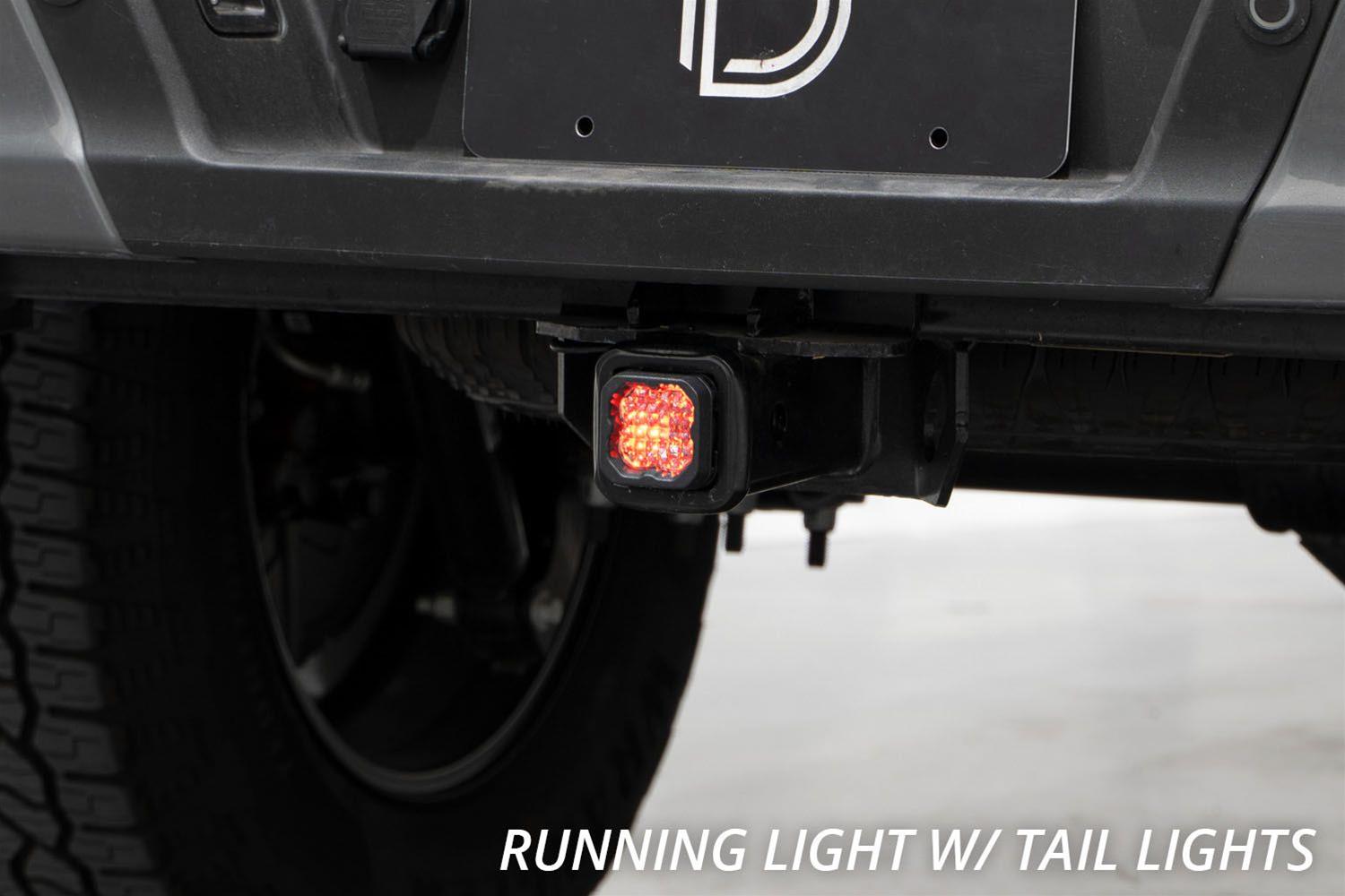 Diode Dynamics - Light Bars, Pods and Fog Lights for 2005-2015 TACOMA DD7647 HitchMount LED Pod Reverse Kit Toyota Tacoma C1R