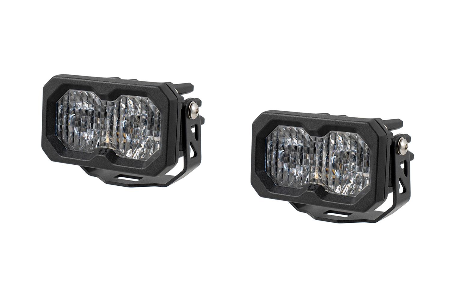 Diode Dynamics Light Bars, Pods and Fog Lights DD8112P C2 2.0 Max White Combo Standard ABL (pair). Includes Deutsch-Style Wire Pigtails, Brackets Hardware.