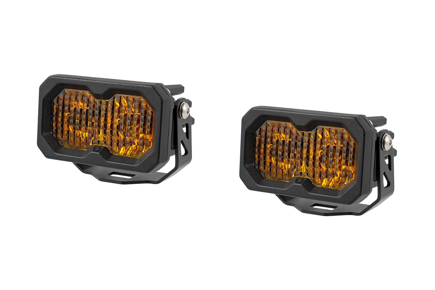 Diode Dynamics Light Bars, Pods and Fog Lights DD8114P C2 2.0 Max Yellow Combo Standard ABL (pair) 4. Includes Deutsch-Style Wire Pigtails, Brackets Hardware.