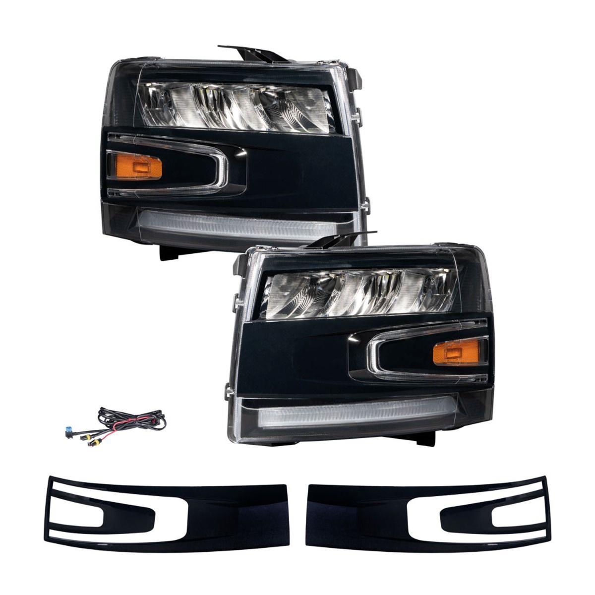 Diode Dynamics Headlight Assemblies FL0004 2007-2013 Chevrolet Silverado LED Reflector Headlights (pair) thumbnail 4