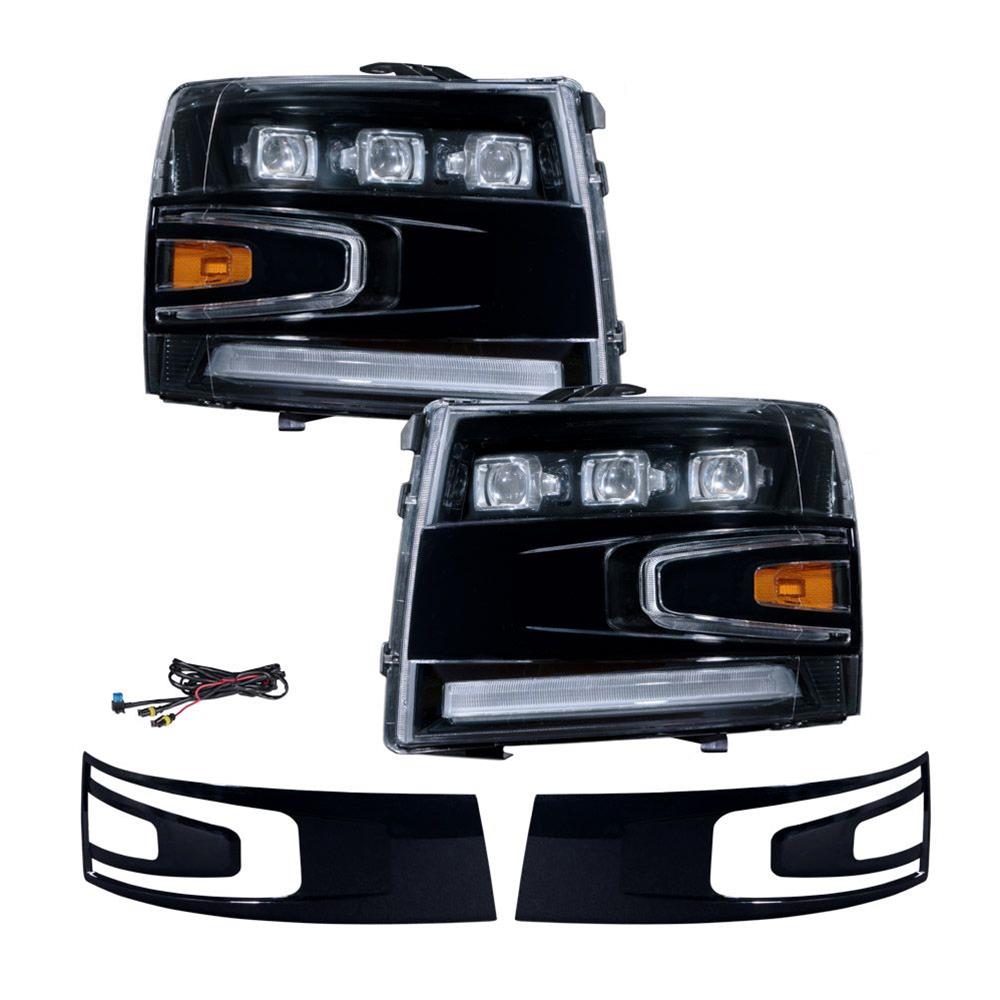 Diode Dynamics Headlight Assemblies FL0005 2007-2013 Chevrolet Silverado LED Projector Headlights (pair) thumbnail 7