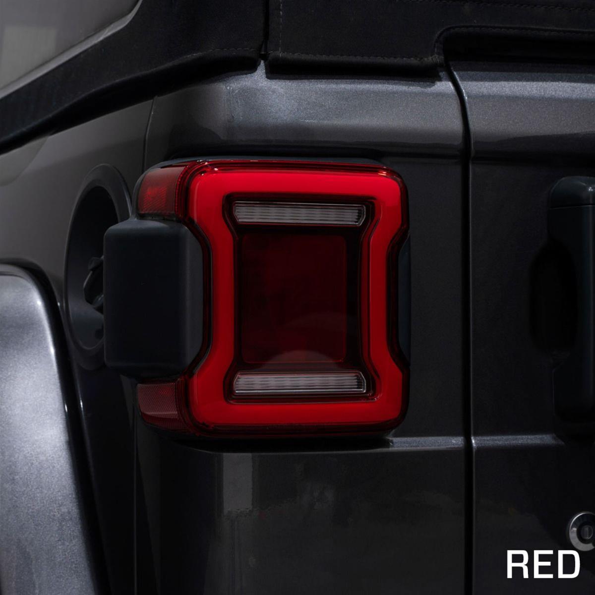 Diode Dynamics Taillight Assemblies FL0013 2018-2024 Jeep Wrangler LED Tail Lights Red (pair) thumbnail 4