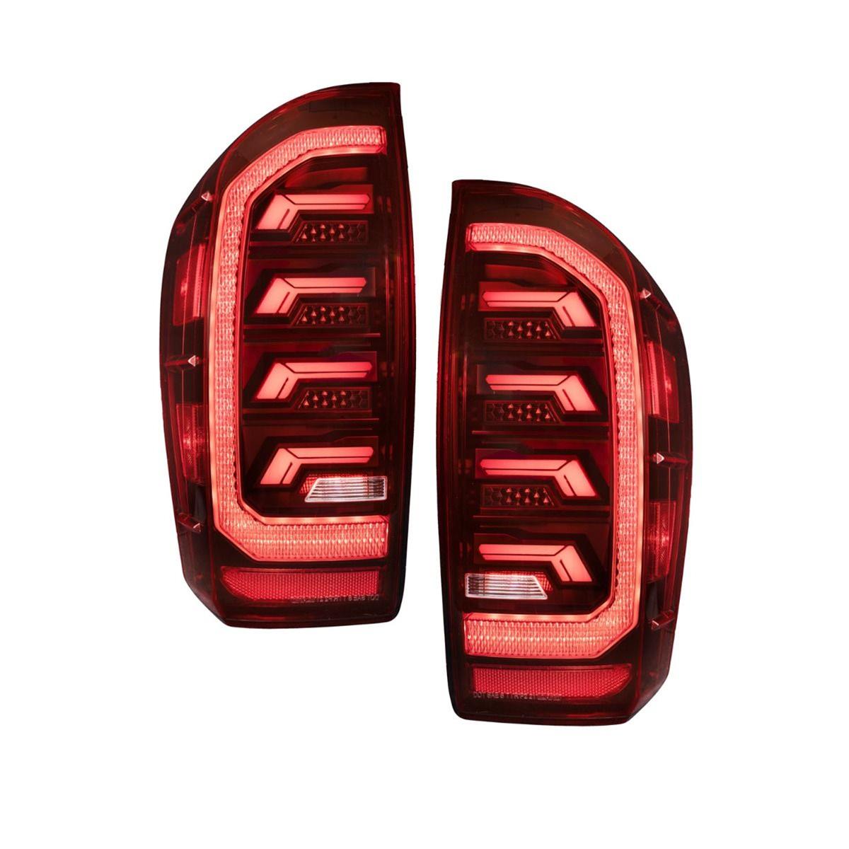 Diode Dynamics Taillight Assemblies FL0019 2016-2023 Toyota Tacoma LED Tail Lights Red (pair)