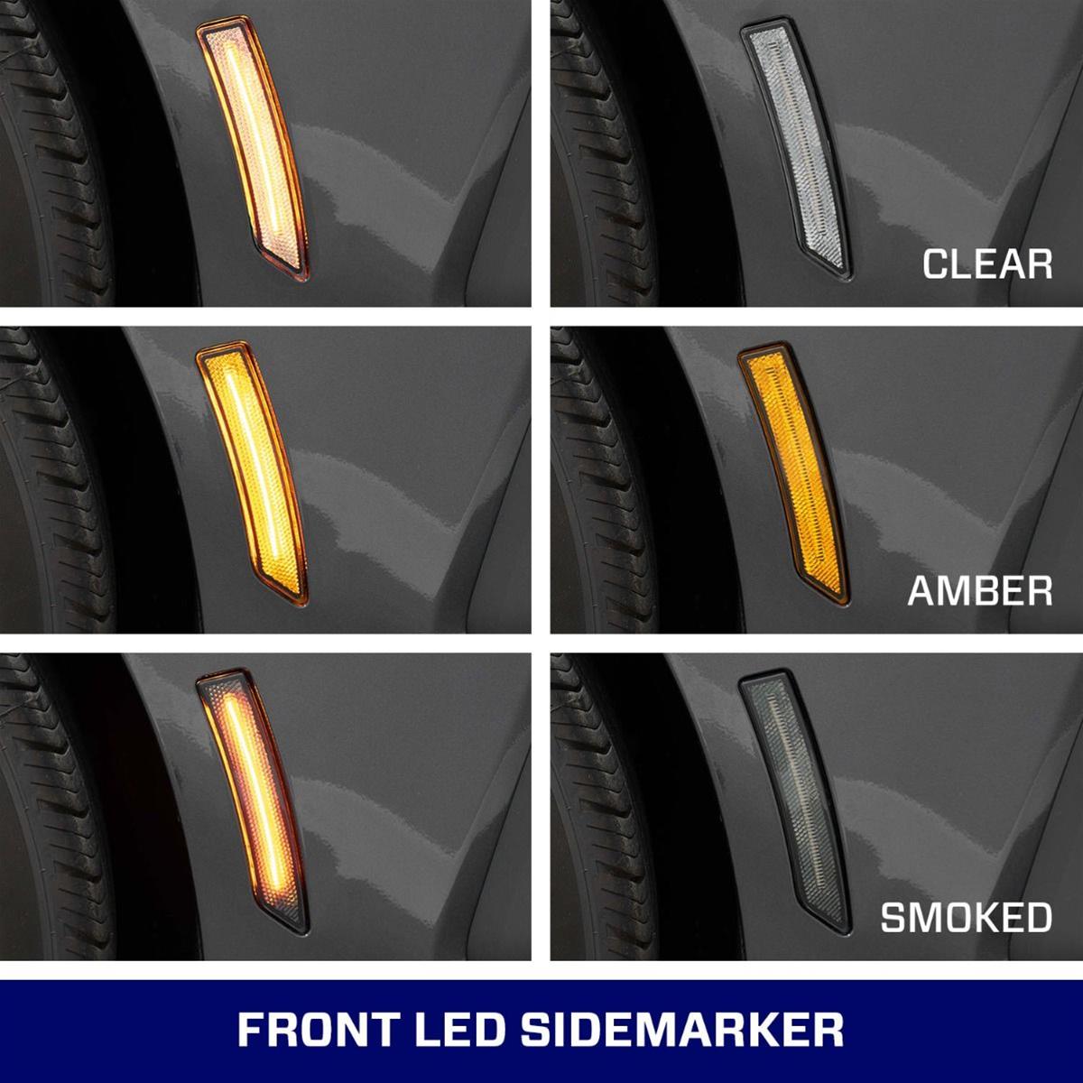 Diode Dynamics LED Sidemarkers for 2024-2025 MUSTANG - FL0092 Side Marker, LED, Clear Lens, Front/Rear, Ford, Set thumbnail 3