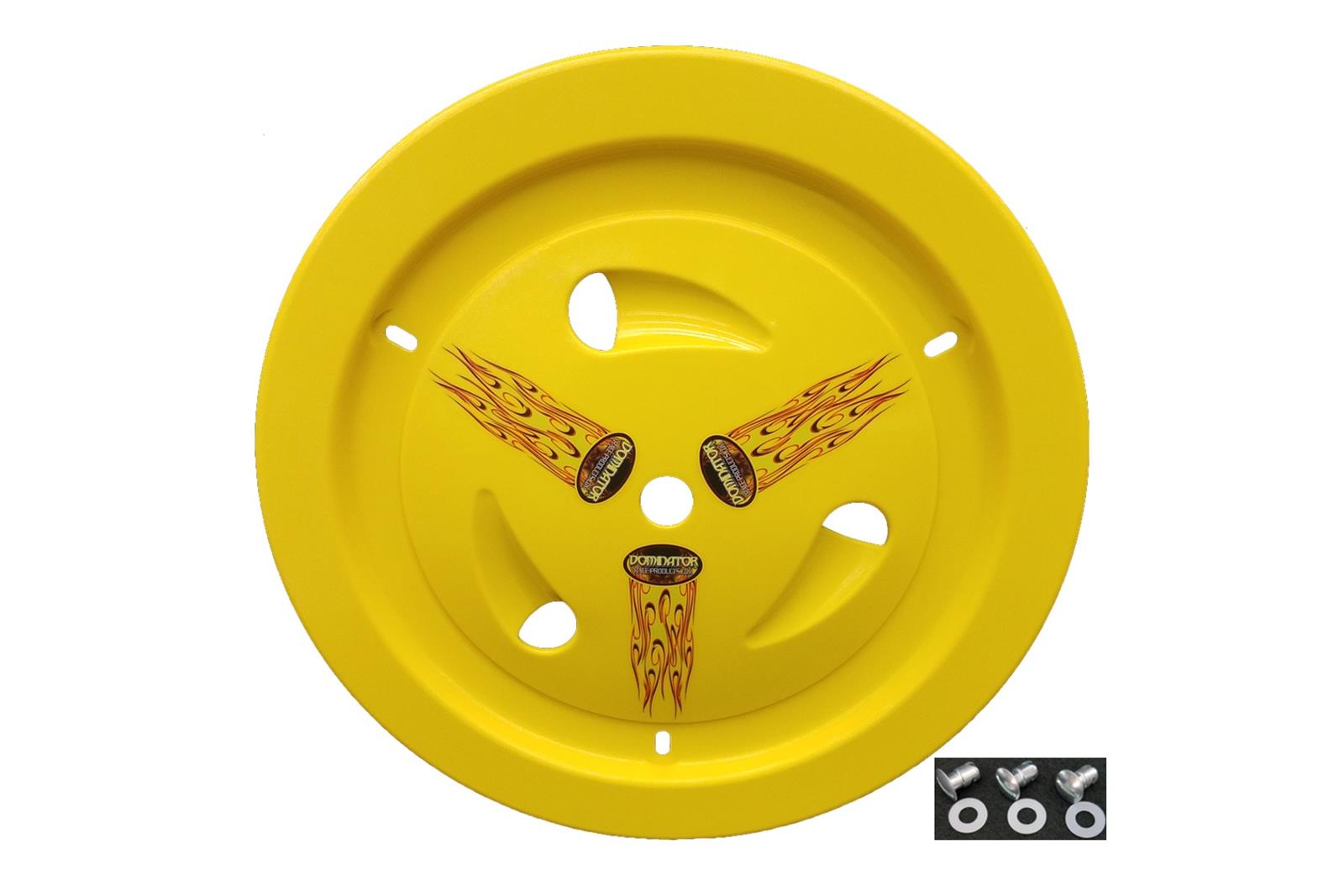 Dominator Wheel Cover Dzus-On Yellow Real Style Dominator Wheel Cover Dzus-On Yellow Real Style