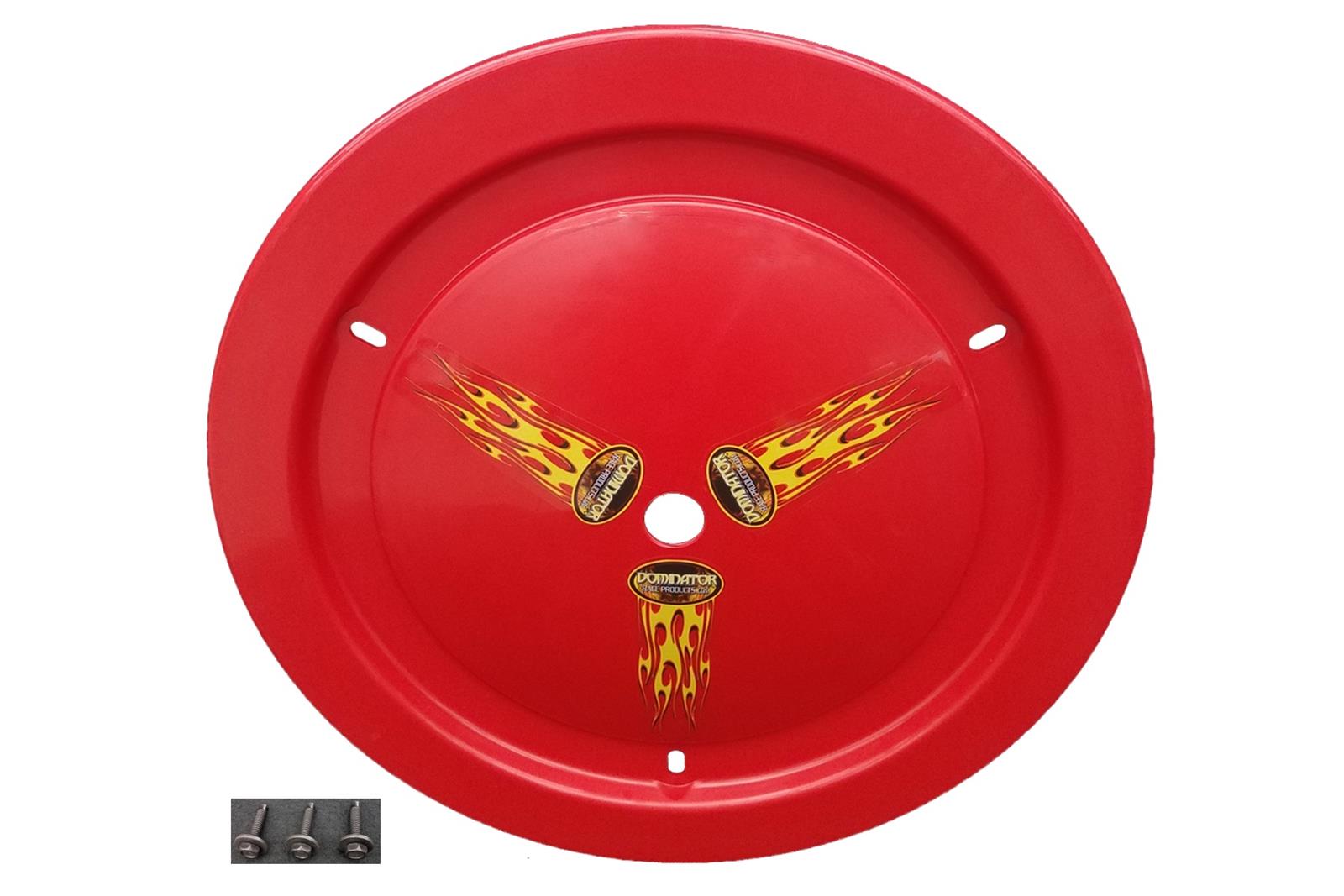 Dominator Race Products Wheel Covers DOM-1012-Bolt-RD Cover, Ultimate Cover - Weld/Keizer/Aero/Bassett/Circle - 15" Smooth - Bolt