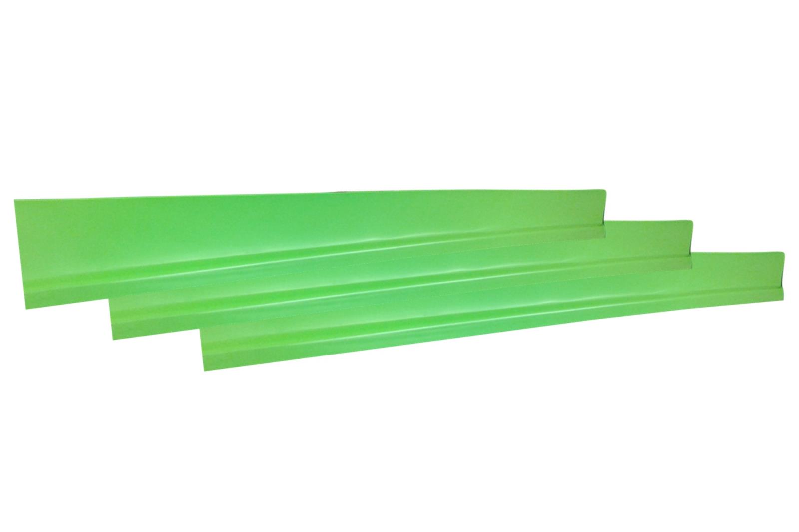 Dominator Dirt Rocker Panels DOM-1100-XG Race Car Body Panels, Panels, Style, Panel Position, High-impact Plastic, Green, 7 in. x 78 in., Set of 3