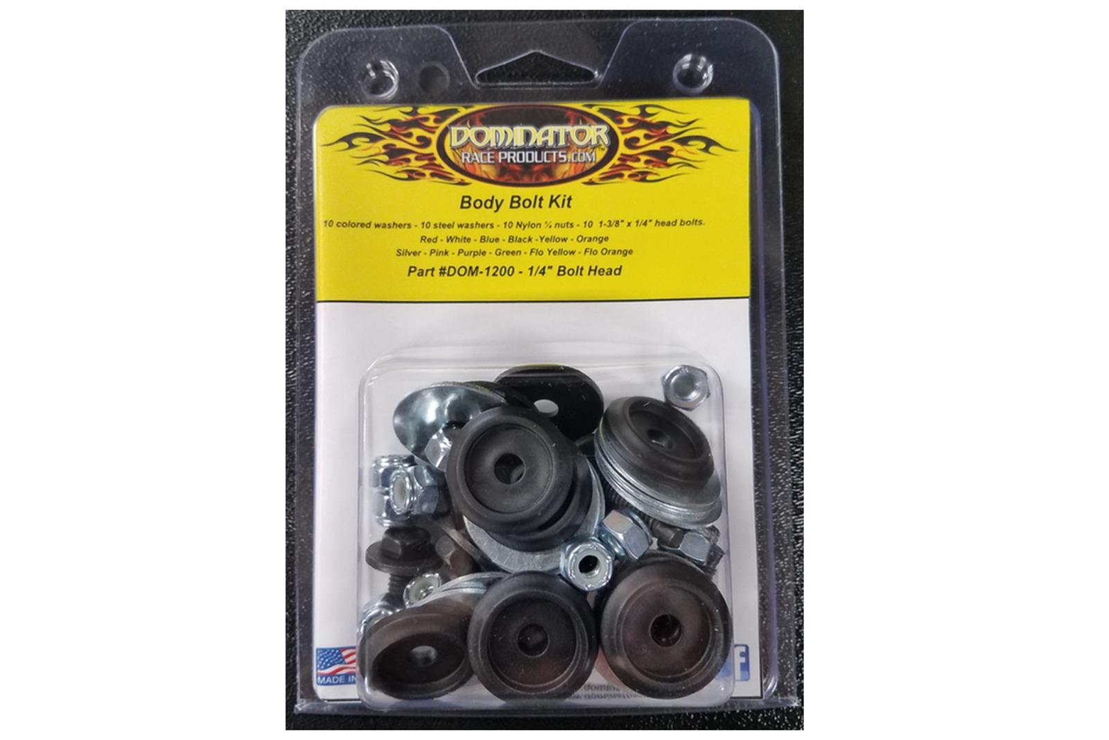Dominator Body Bolt Kit Hex Head Yellow Dominator Body Bolt Kit Hex Head Yellow